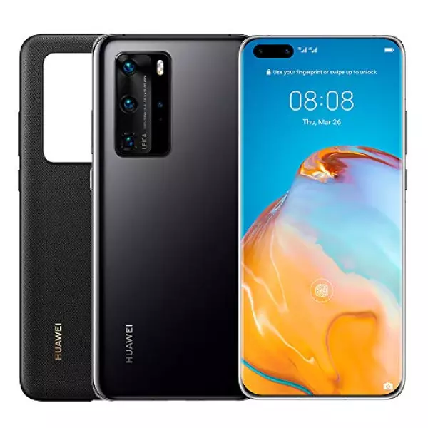 Huawei P40 Pro (5G) ELS-NX9 Dual/Hybrid-SIM 256GB Factory Unlocked Smartphone (Black) - International Version