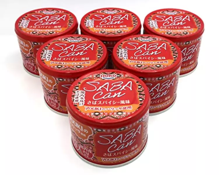 HOKO 国内産 サバ缶 さばスパイシー風味 ハリッサ使用