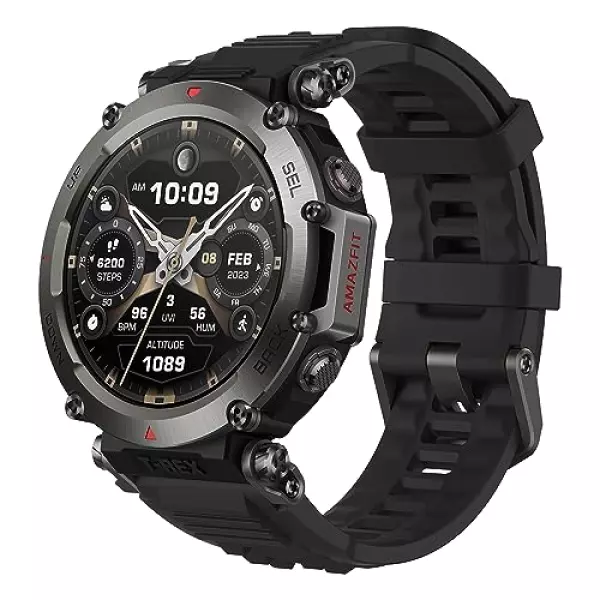 Amazfit T-Rex Ultra 47mm アウトドア スマートウォッチ AIによる睡眠/運動管理 20日間バッテリー iPhone Android対応 GPS 6衛星 超低温動作 オフラインマップ ナビゲーション ルートインポート 160+スポーツモード 健康管理 気圧高度計 筋力トレーニング 音楽保存 スマホ通知 10ATM防水 フリーダイビング 水泳 サーフィン 登山