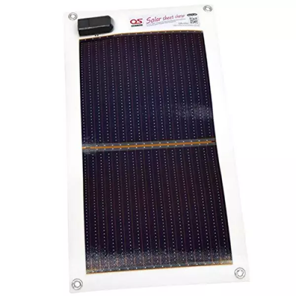 日本製 5.4W どこでも発電 OS オーエス ソーラーシートチャージャー GN-050