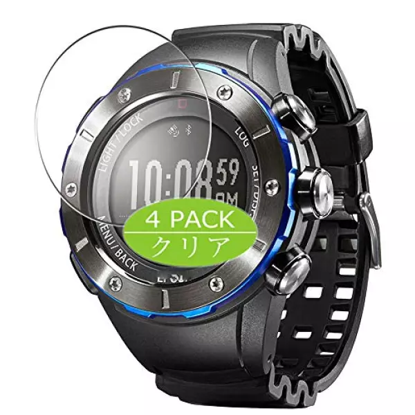4枚 VacFun フィルム , EPSON WristableGPS MZ-500MS / MZ-500L / MZ-500Y 向けの 保護フィルム 液晶保護 フィルム 保護フィルム(非 ガラスフィルム 強化ガラス ガラス )