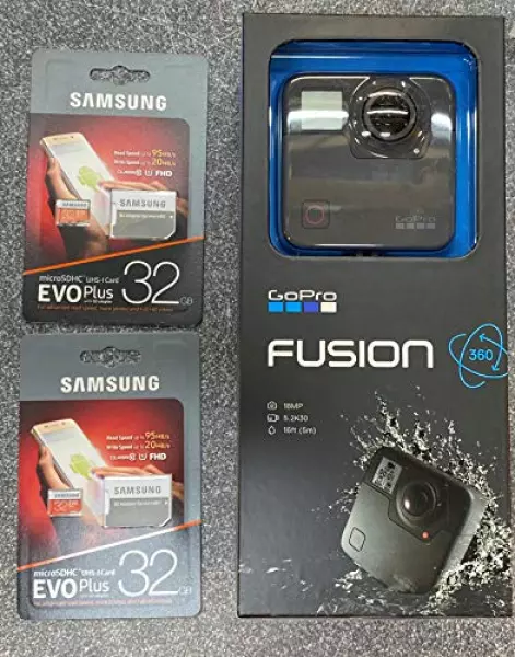 【国内正規品】 GoPro Fusion 360° カメラ MicroSDカード x 2枚 フルセット + GoPro公式限定ステッカー付属 CHDHZ-103-FW2
