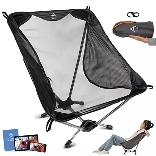 【さばいどる・かほなん愛用】ALB750 アウトドアチェア 超軽量750g キャンプ椅子 ローチェア コンパクト 折りたたみ ハンモック 持ち運び グランドチェア 焚き火 釣り ツーリング UL ウルトラライト 試験荷重180kg キャンピング 登山ガイド監修