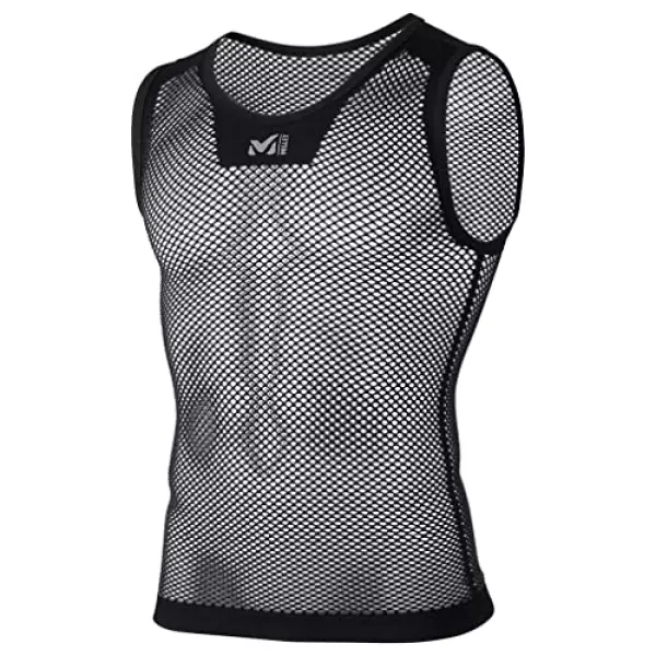 【ミレー】 アンダーウェア ドライナミック メッシュ ノースリーブ クルー メンズ Black-Noir L/XL