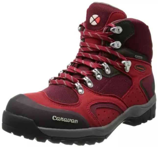 【キャラバン】 トレッキングシューズ 0010106 C 1_02S 220(レッド) 25.0 cm 3E