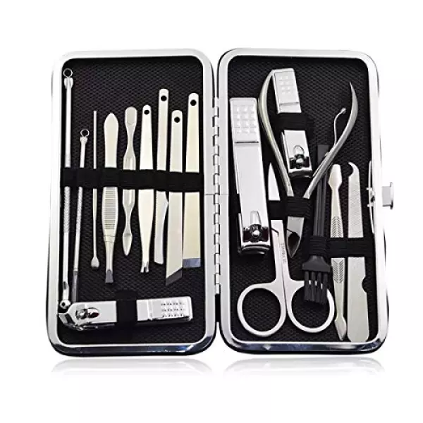 爪切り ニッパー 巻き爪 硬い爪などにも対応 つめきり ステンレス製 ツメキリ 高級 爪切り 手足はがね 握りやすい 飛びにくい スパット切れる フェイスケア ネイルケア フットケア 17点セット SFANY