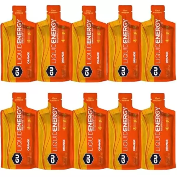 GU Energy グーエナジー LIQUID ENERGY リキッドエナジー オレンジ 10本 【エナジージェル 登山 マラソン ランニング トレイルランニング トライアスロン 行動食 補給食】