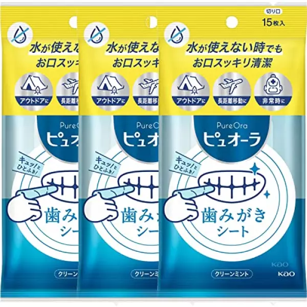 ピュオーラ 歯みがきシート 15枚入 【3個セット】