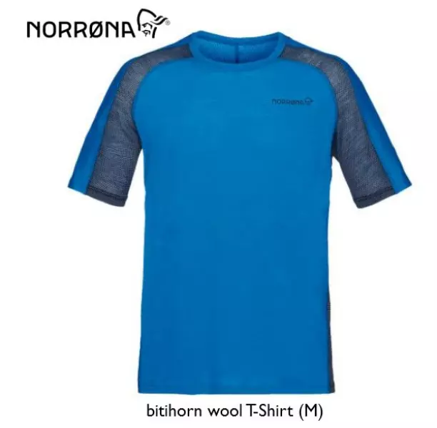 ノローナ NORRONA bitihorn wool T-shirt Men Campanula ビティホーン ウール Tシャツ メンズ 2615-18