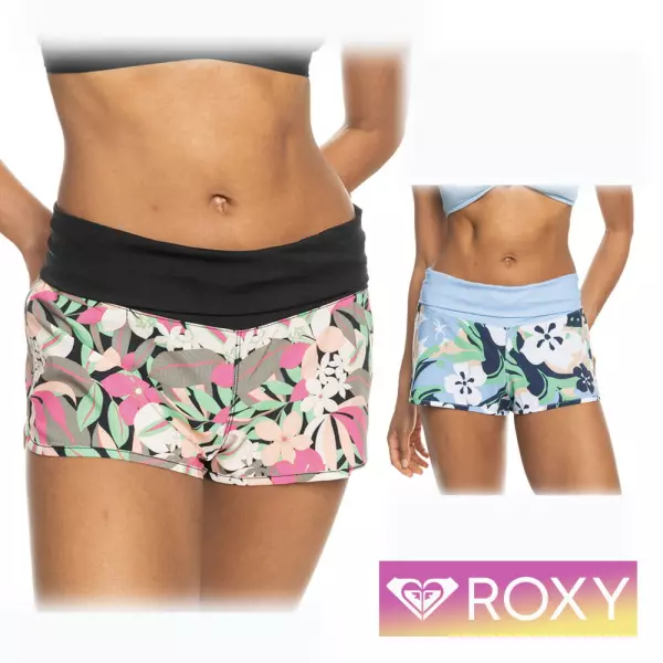 ROXY ロキシー ボードショーツ サーフパンツ ショートパンツ パンツ レディース ショート丈 体型カバー カバーアップ 水陸両用 30代 40代 50代 プール GRJBS03063 ENDLESS SUMMER PRINTED BS