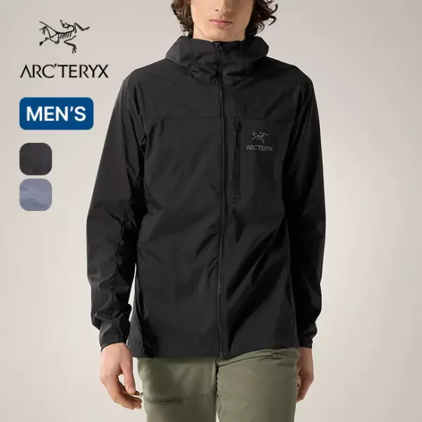 アークテリクス スコーミッシュフーディ メンズ ARC'TERYX Squamish Hoody メンズ ジャケット アウター シェルジャケット ウィンドシェル キャンプ アウトドア フェス 【正規品】