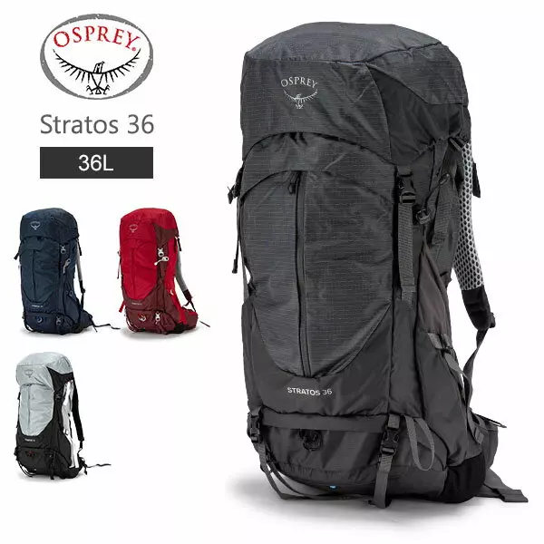 \マラソン終了までポイント5倍/ オスプレー Osprey バックパック ストラトス 36 Stratos 36L リュックサック ザック ハイキング 登山 アウトドア メンズ 旅行 ブルー バック メッシュ 防災 グレー 災害 オスプレイ 非常用 メンズ