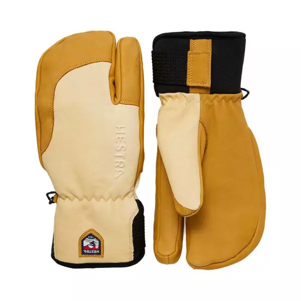 ヘストラ(HESTRA)スリーフィンガーフルレザーショート(3-FINGER FULL LEATHER SHORT)カラー:Natural Brown/Tan