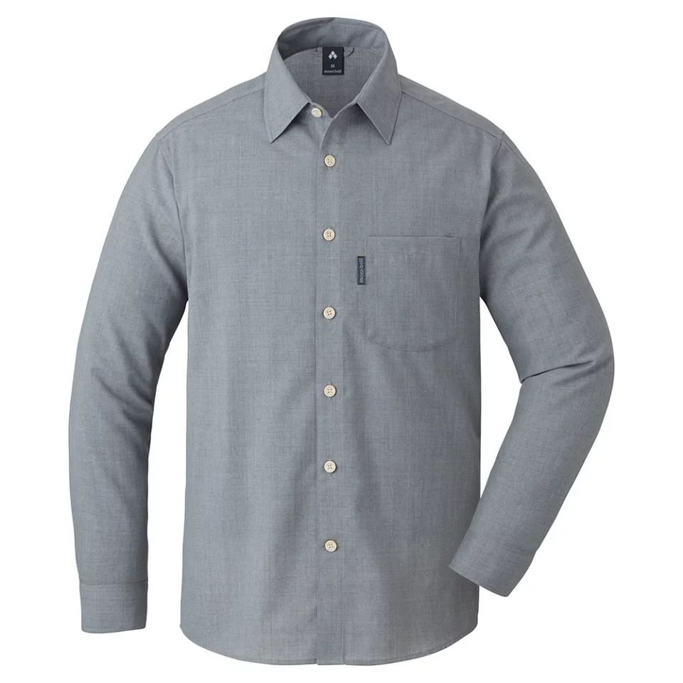 メリノウール ライト ロングスリーブシャツ Men's グレー (GY)