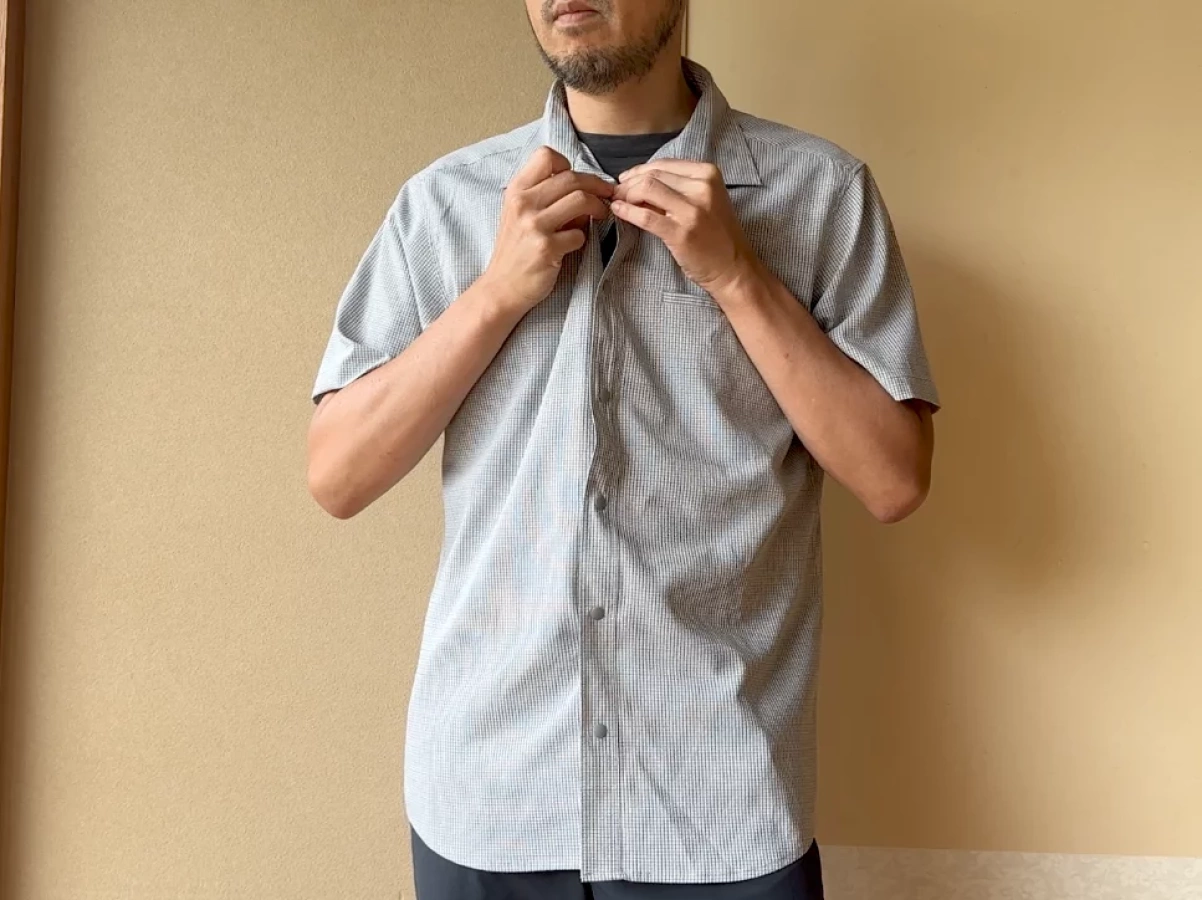 嫌な虫を寄せ付けない防虫機能を備えた山シャツ『ミレー-インセクトバリヤー ショートスリーブ チェックシャツ』