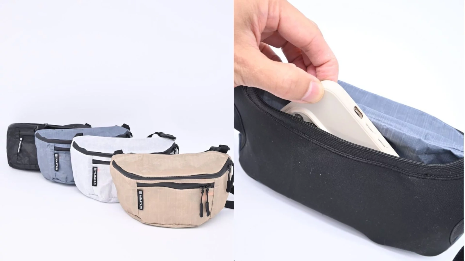 山旅ダイニーマ製ULサコッシュ:スタンダードサイズとLサイズを比較紹介