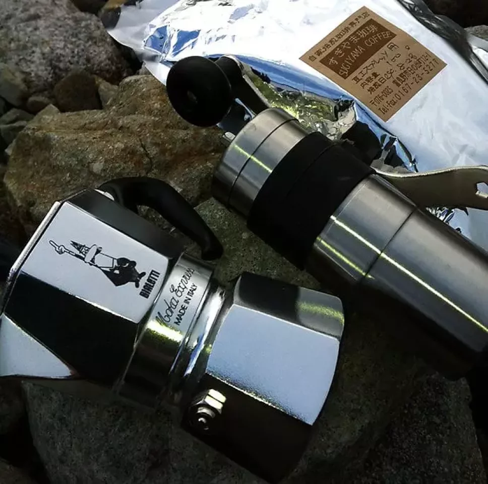 アウトドアのコーヒー「ビアレッティ モカエキスプレス」