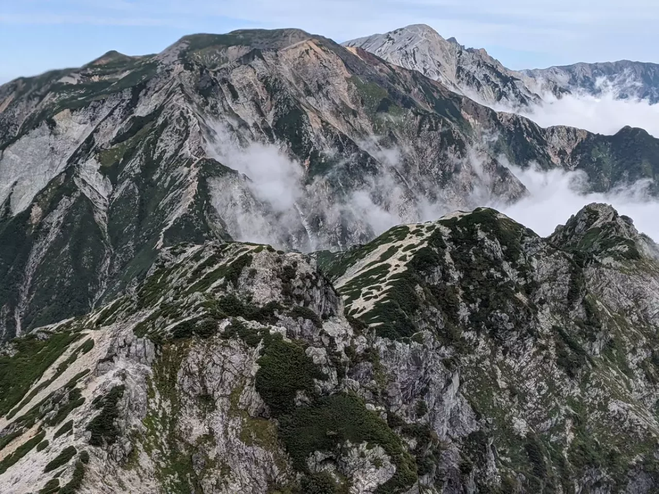 唐松岳からの眺め
