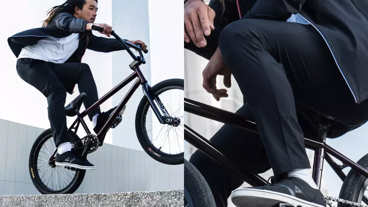 ルコックスポルティフ「Air Stylish Pants」膝