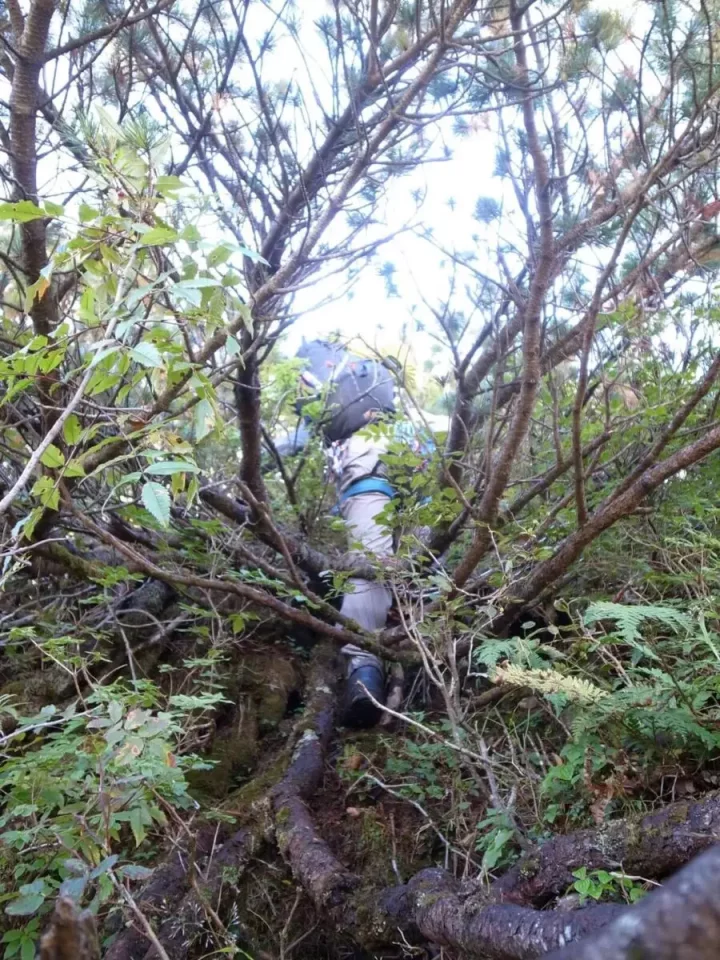 バリエーションルートで登山