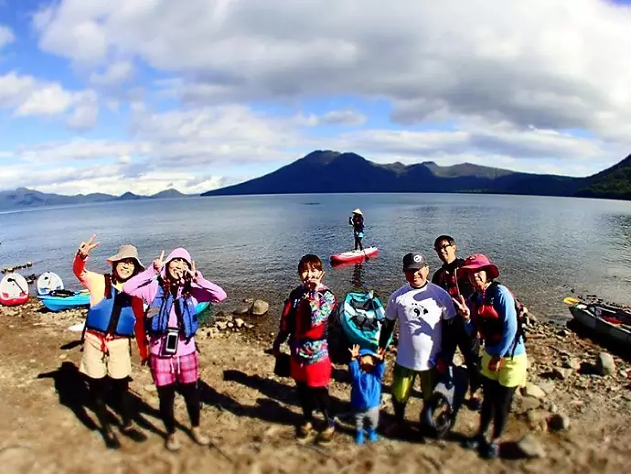 晩秋のカヤック&SUPツーリング@支笏湖