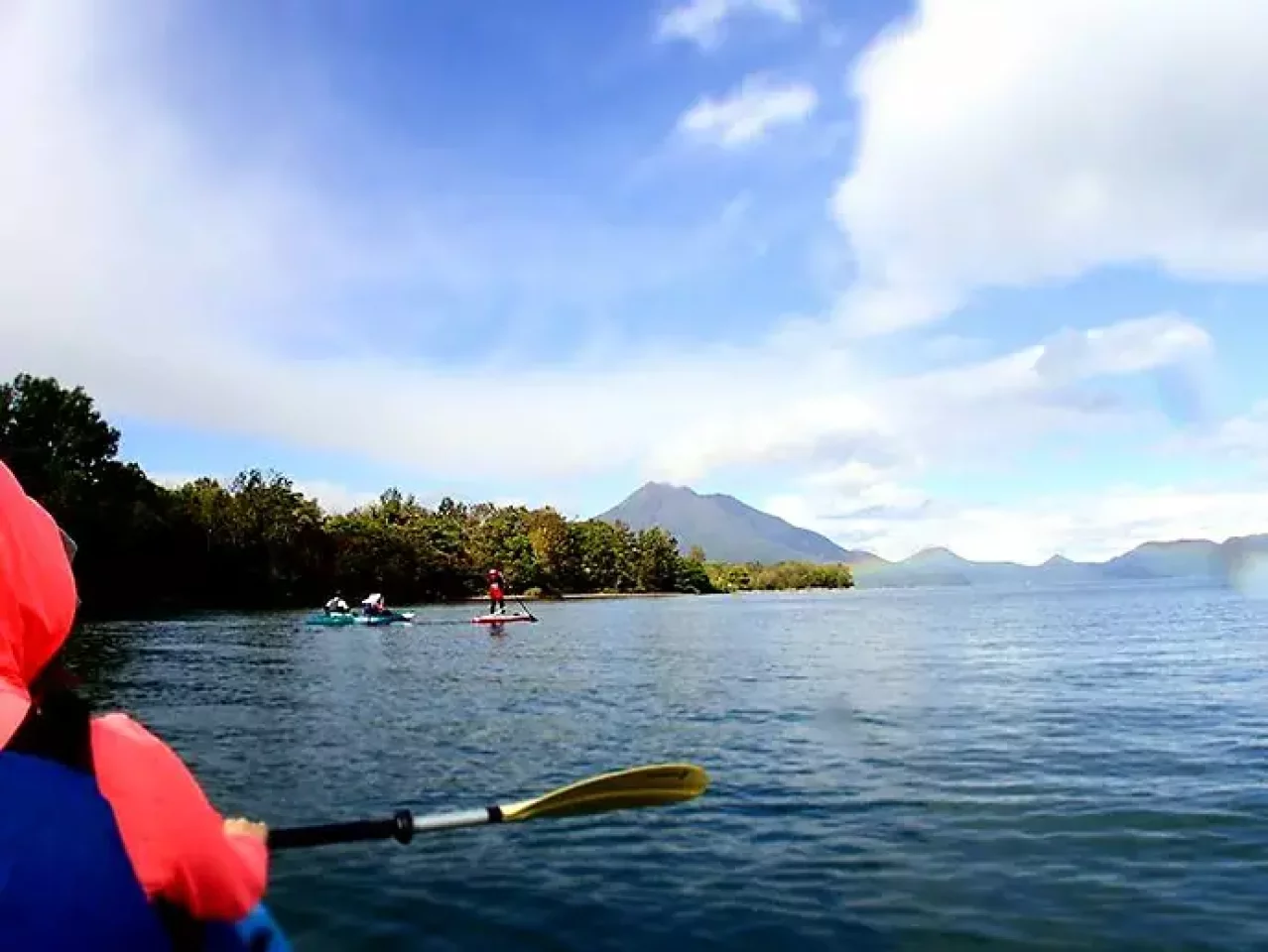 晩秋のカヤック&SUPツーリング@支笏湖