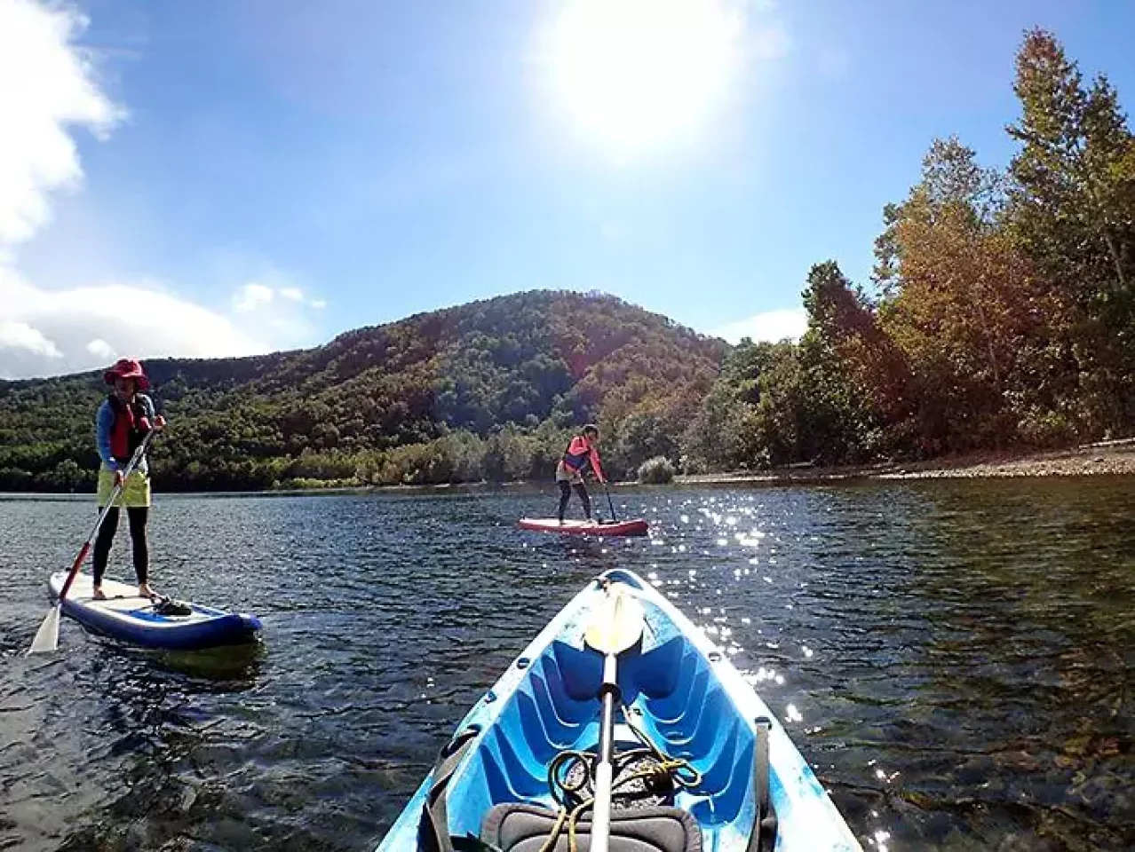 晩秋のカヤック&SUPツーリング@支笏湖