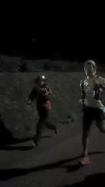 夜のトレイルラン