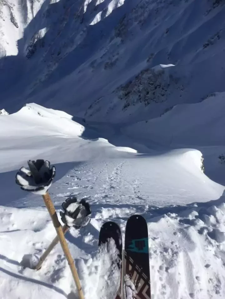 北アルプスの山並み