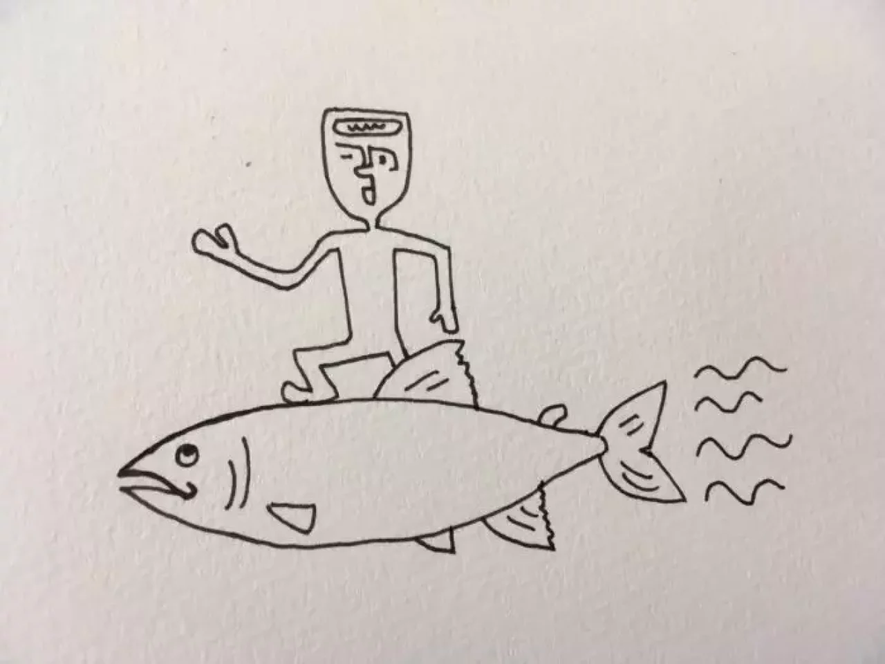 スオくんは鮭とば