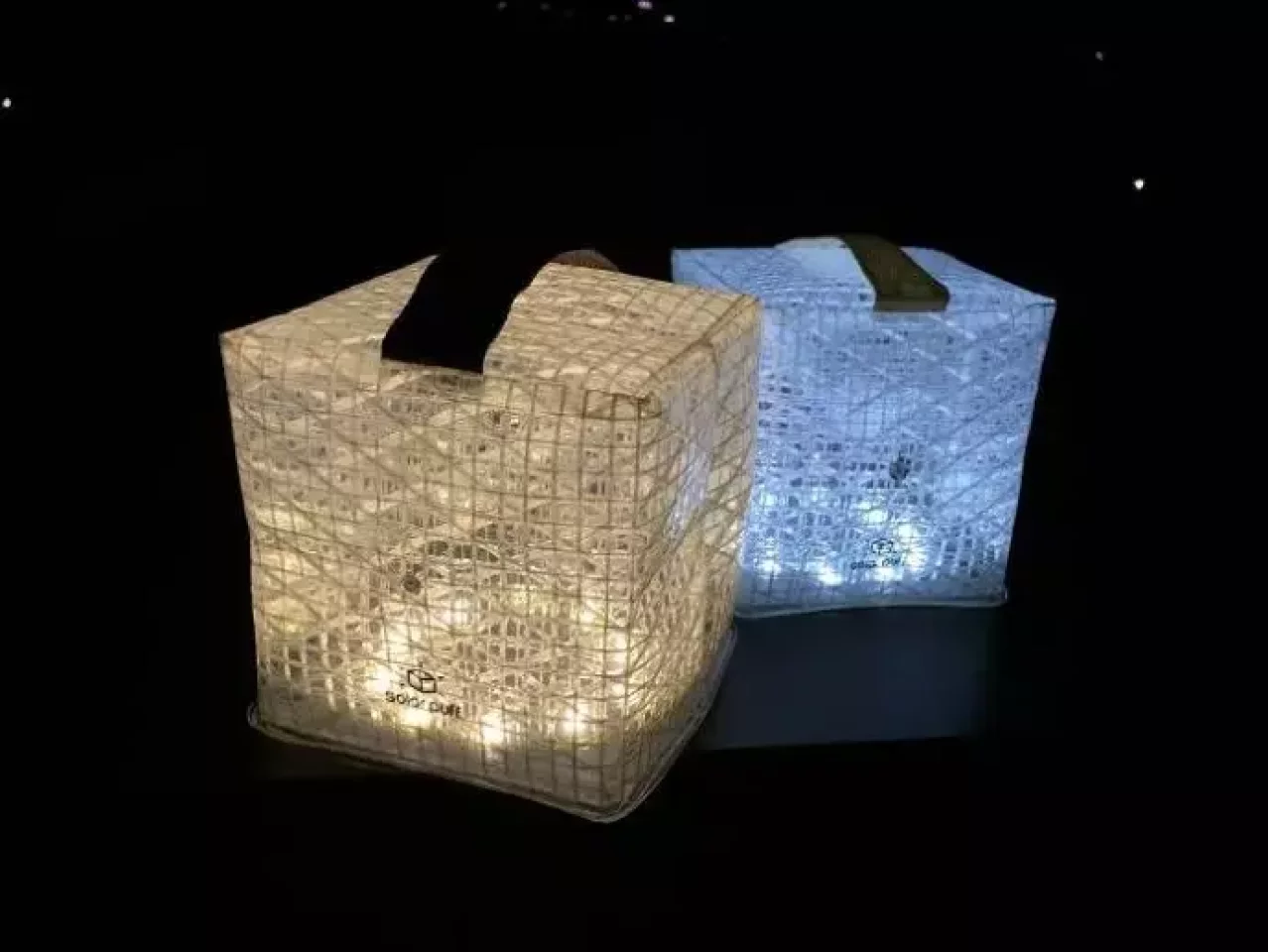 ソーラー充電式のLEDランタン「ソーラーパフ」