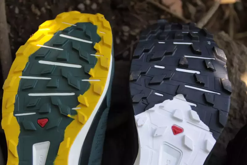 サロモンSENSE 4 PROとSENSE RIDE 3のアウトソール