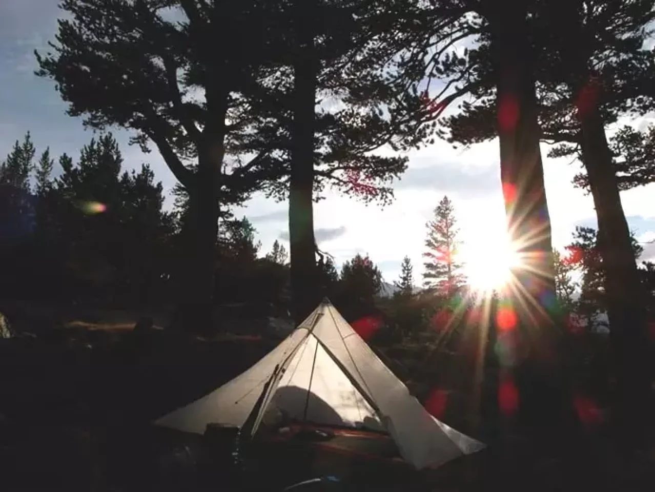 ローカスギアとロングトレイル中のテント場で