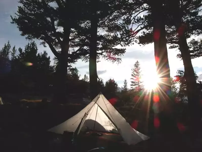 ローカスギアとロングトレイル中のテント場で