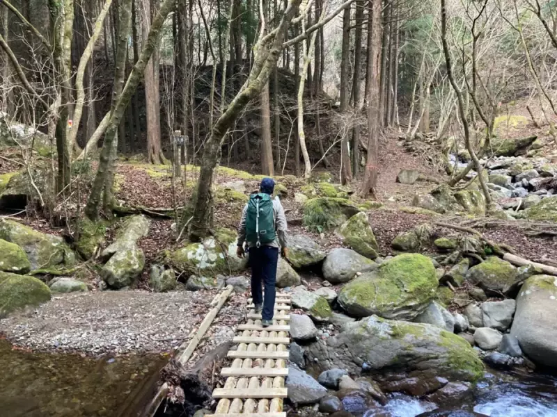 大山三峰山 登山 登山道