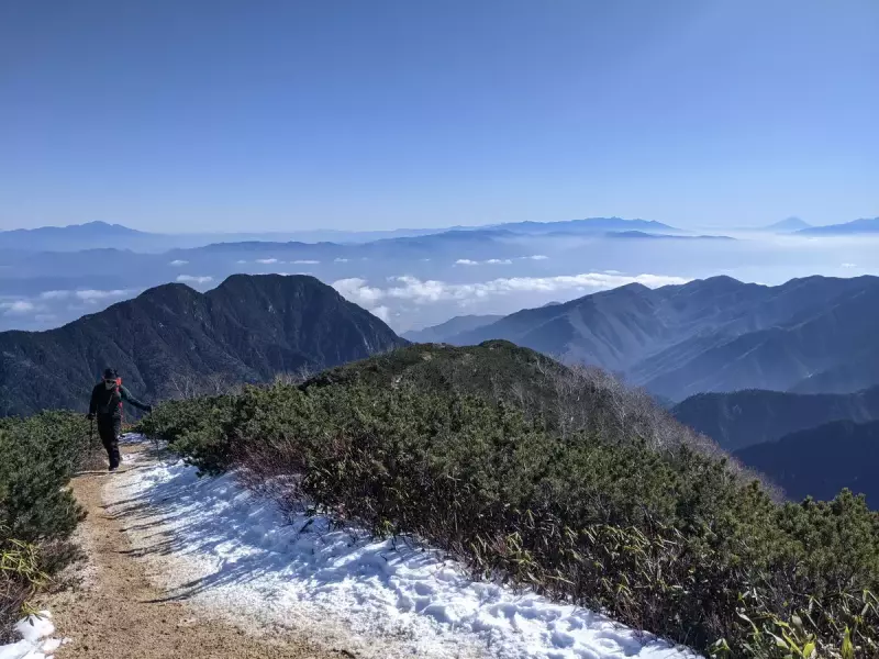 初心者にも比較的安全な登山ルート