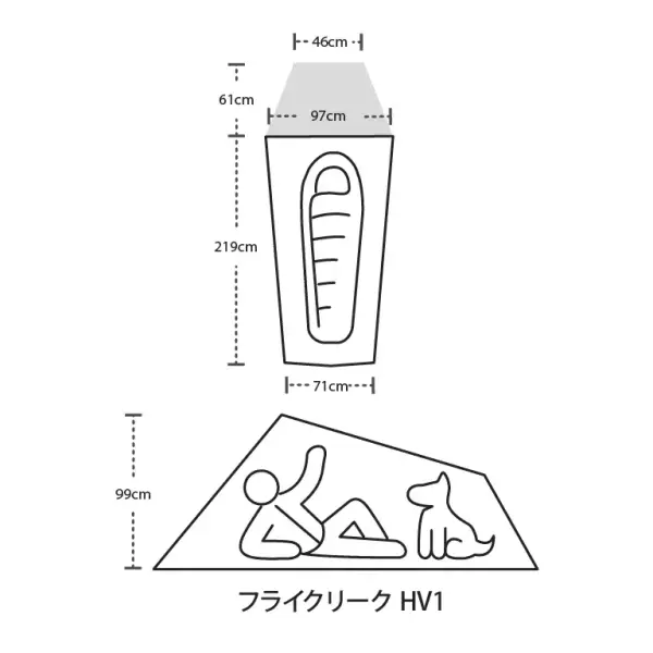 2位:ビッグアグネス フライクリーク HV1カーボン W/ダイニーマ