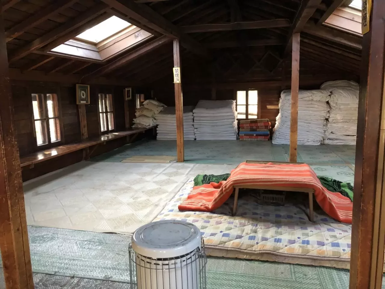 高見石小屋の大部屋