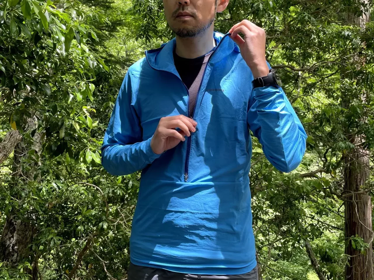 ジッパー パタゴニア エアシェッド・プロ・プルオーバー ミッドレイヤー