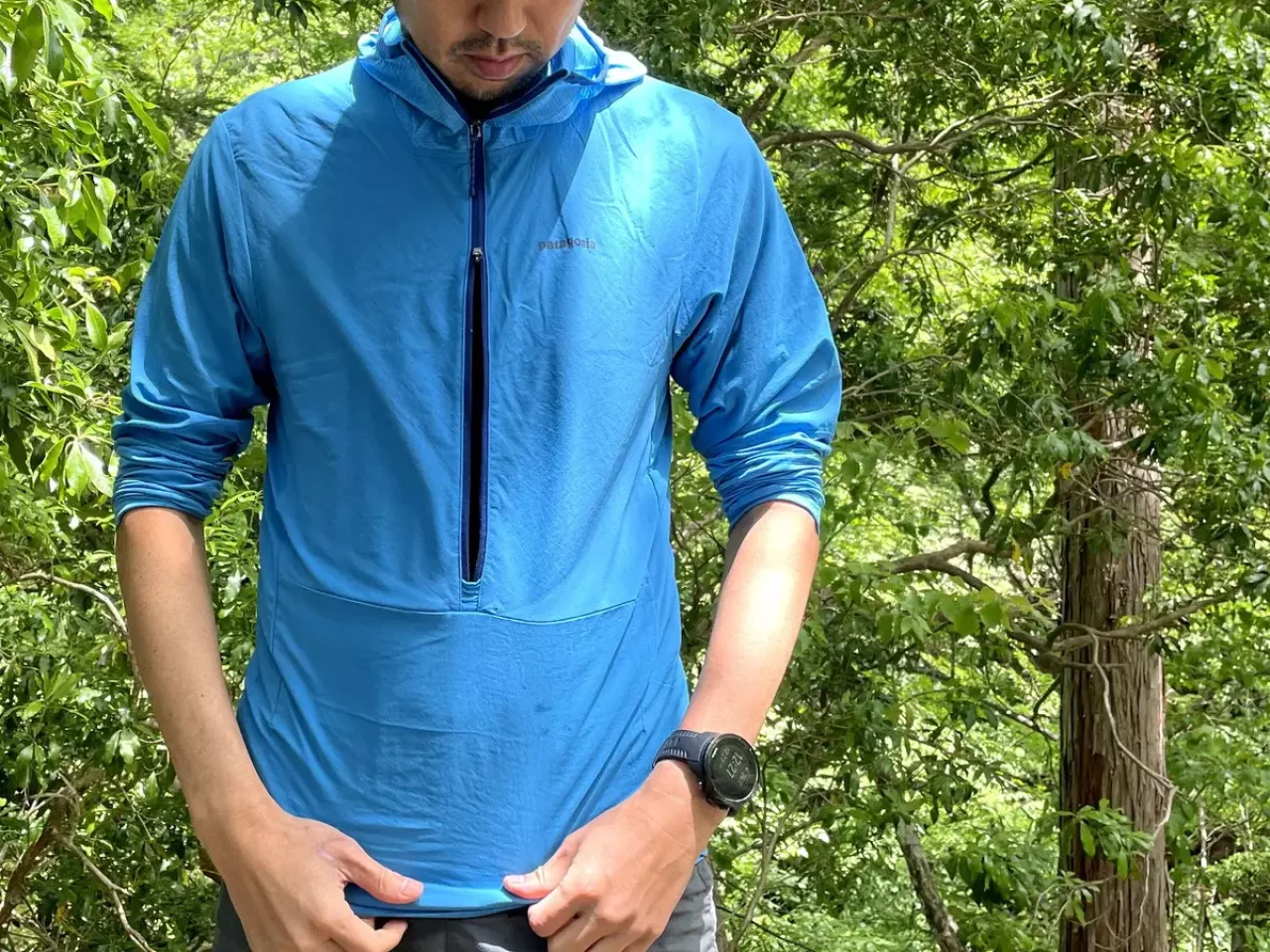 前身頃 パタゴニア エアシェッド・プロ・プルオーバー ミッドレイヤー