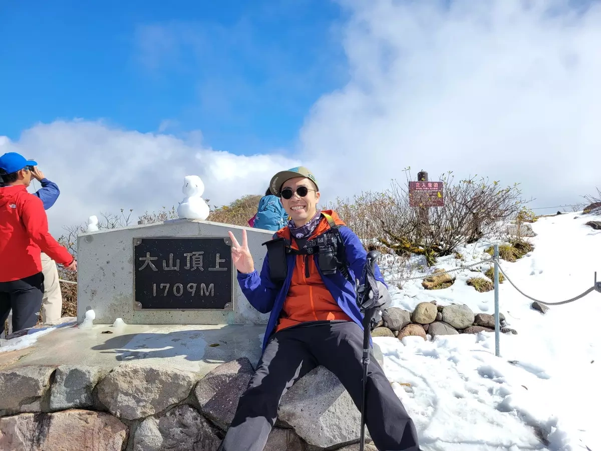 伯耆大山登山-10月後半の雪山登山デビュー