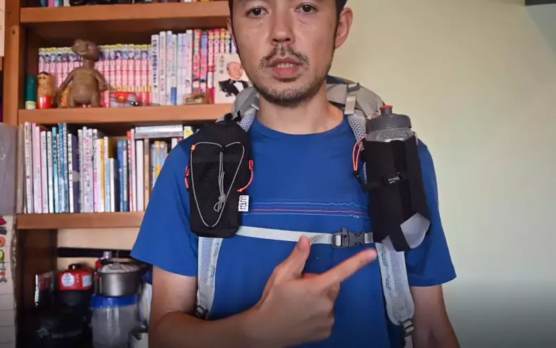 ザックを背負ったまま装備を取り出せる