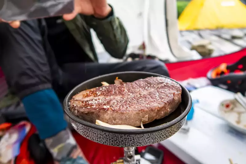 ミニトランギアでステーキ