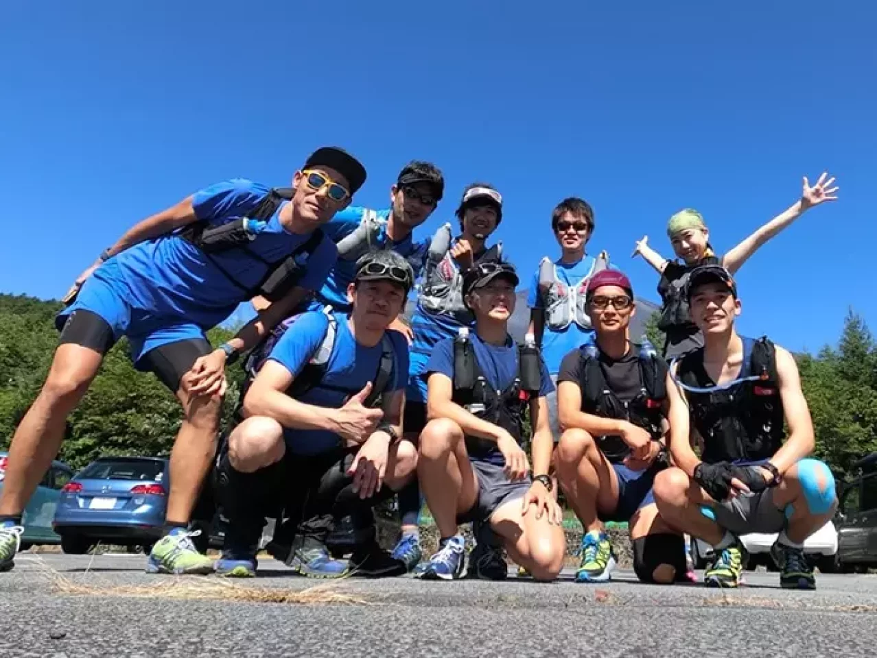 カシオFR100で撮影したトレラン仲間との写真