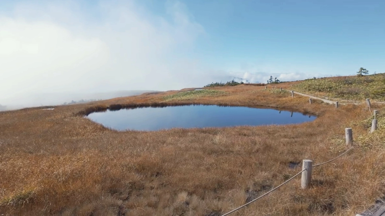 池塘と草紅葉のパラダイス!苗場山の山頂がまるで天国だった