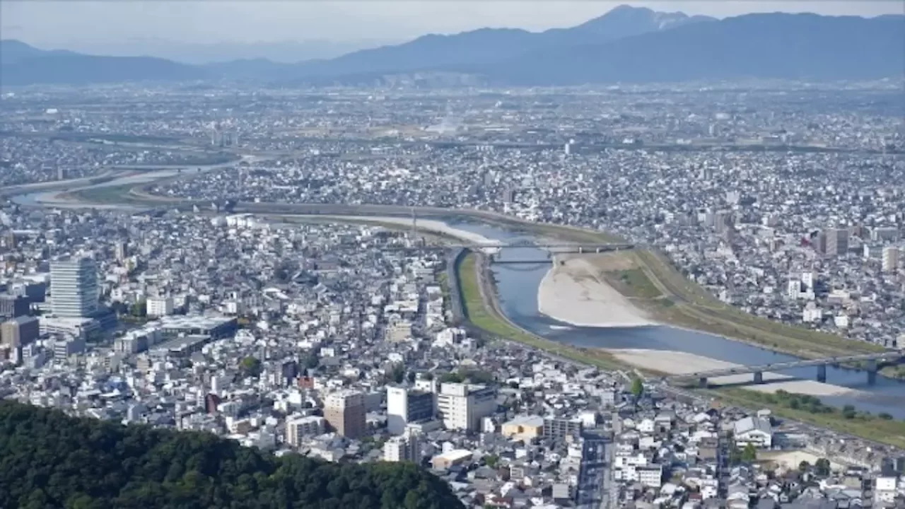 金華山 登山 金華山の眺望