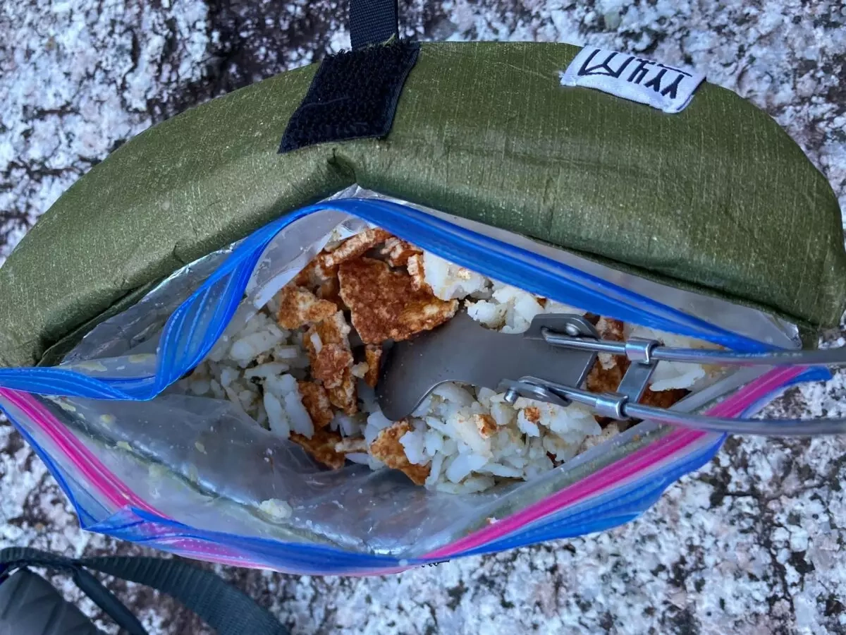 簡単&満足行動食『ジップロック飯』レシピ-梅茶漬けごはん