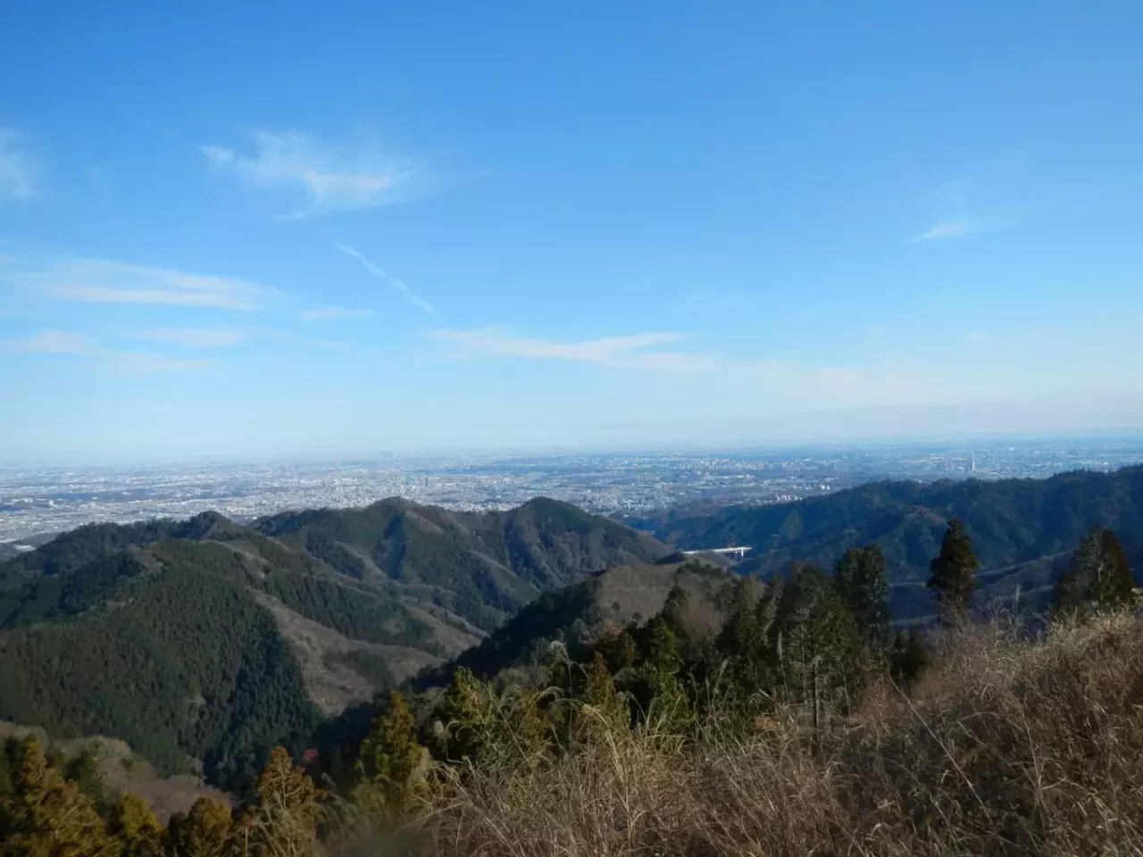 景信山 登山 眺望