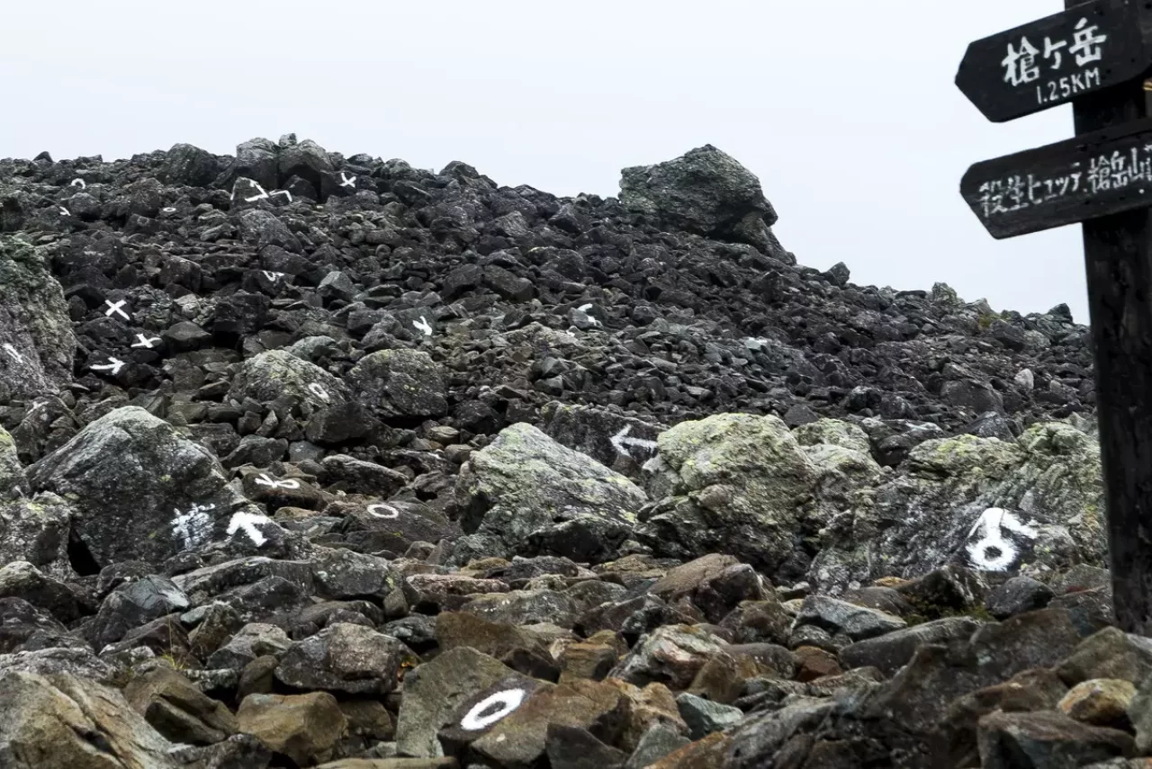 ガレ場・ザレ場歩き