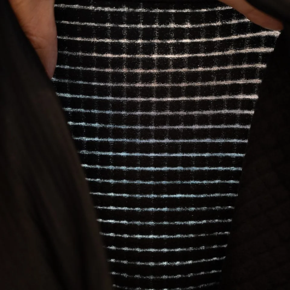 Ridge Merino/メリノ・グリッドフリース・クルー(ミドルレイヤー)の写真